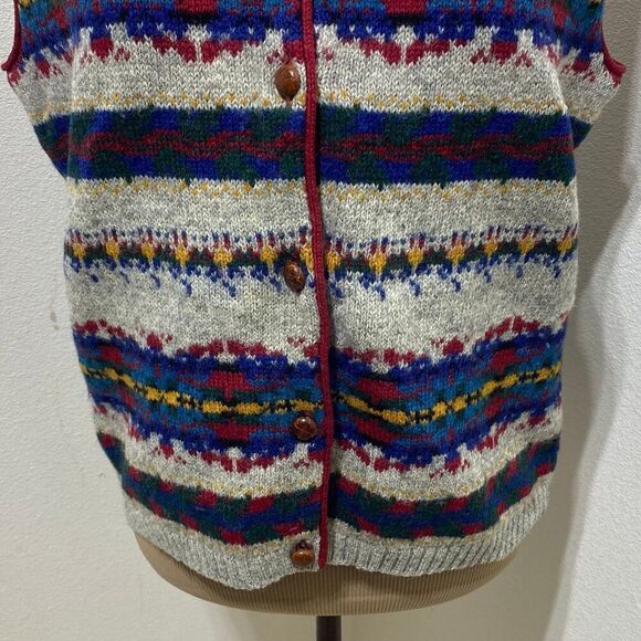 Woolrich 1960s Women's Vintage Aztec Wool Vest Size Small - Picture 3 of 11